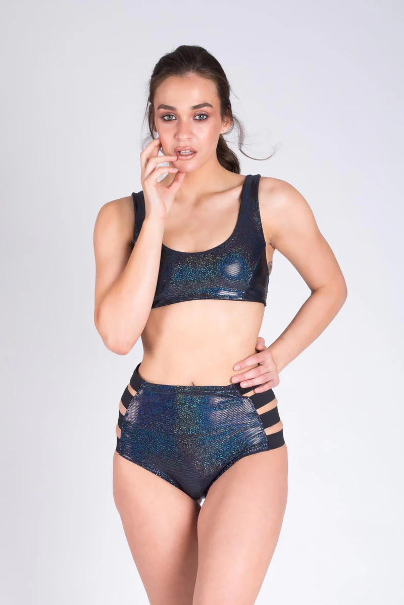 Paradise Chick Action Top - Black Sparkle - Image 3