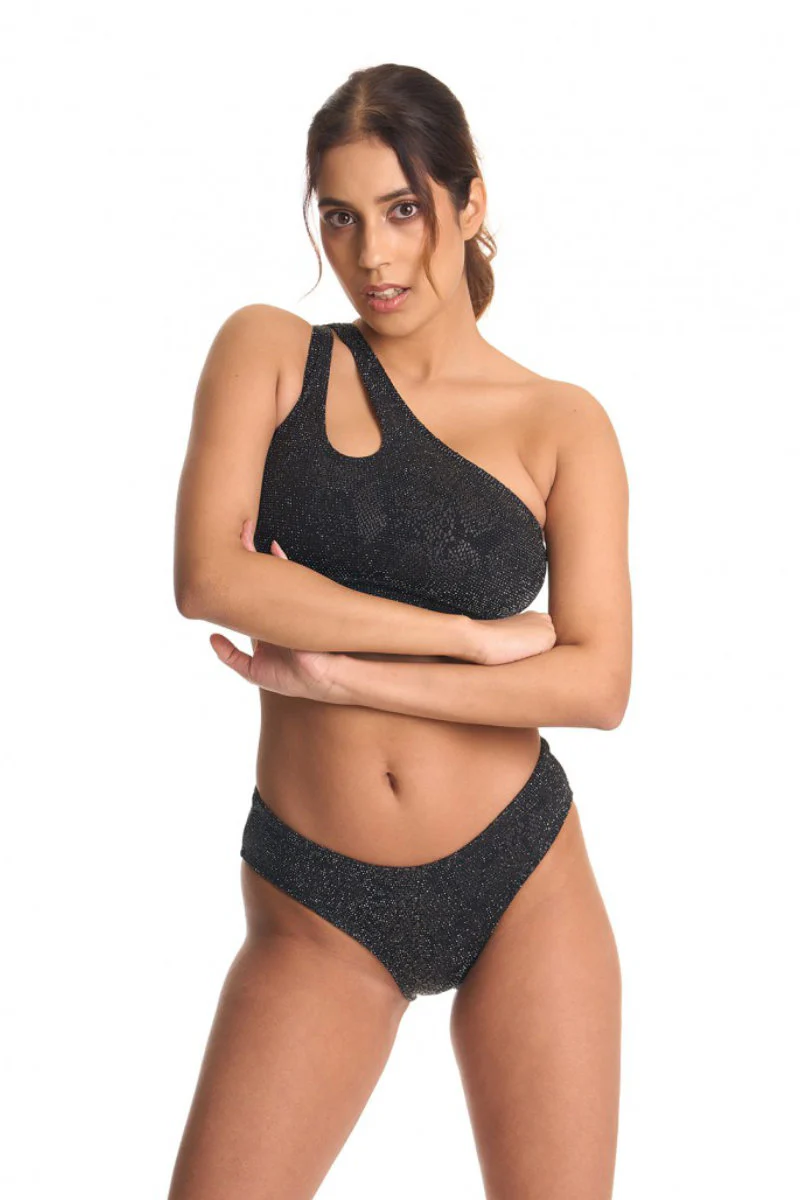 Bandurska Someday Top - Shimmery Black - Image 3