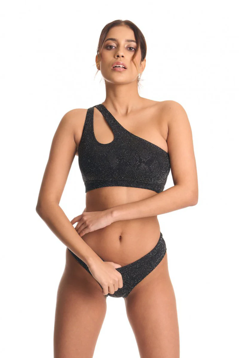 Bandurska Someday Top - Shimmery Black - Image 4