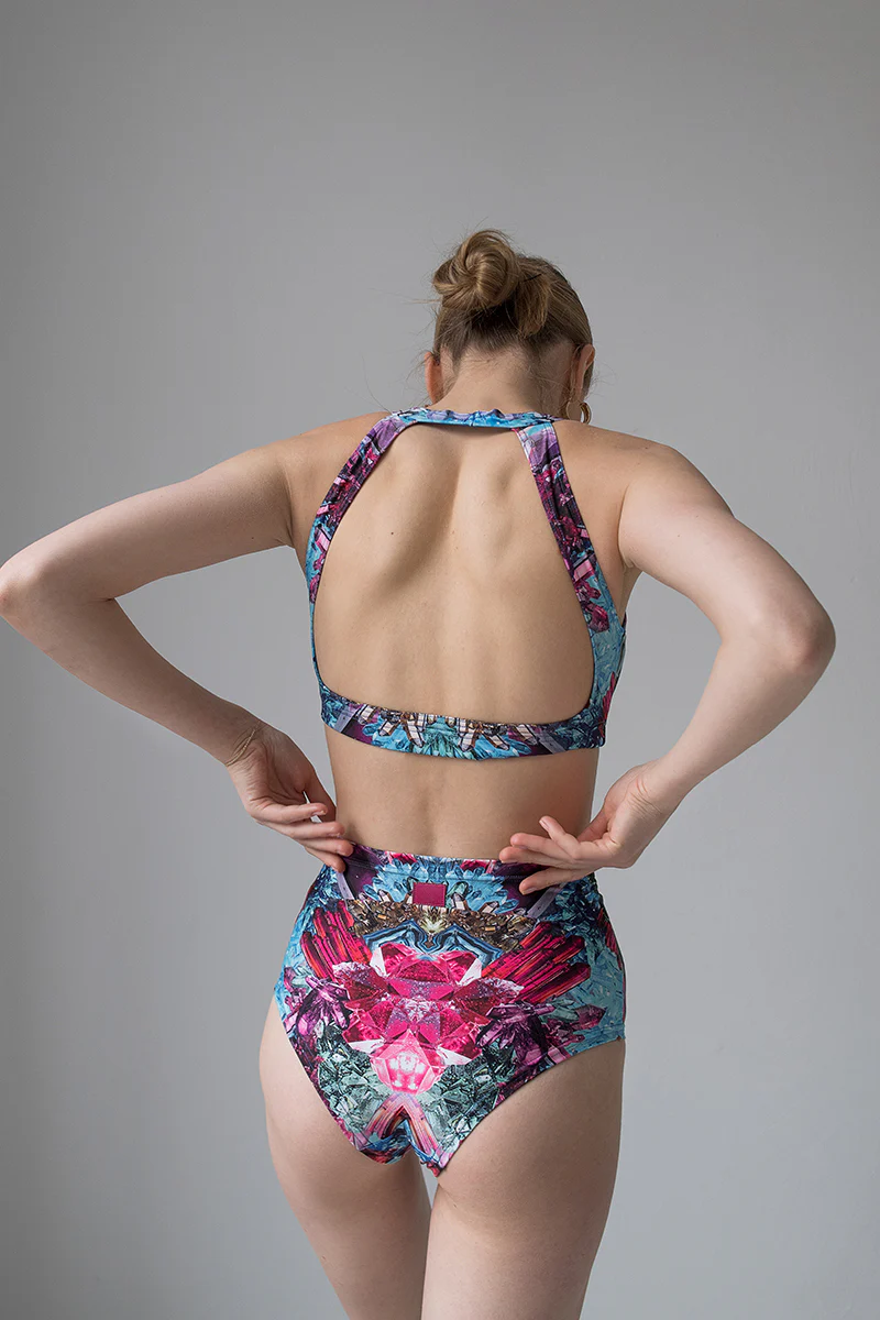 Pole Addict High Waisted Shorts - Crystallised - Image 2