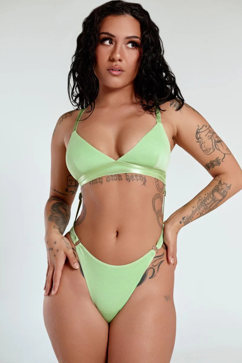 CXIX Aphrodite Sparkle Bodysuit - Tinkerbell Green - Image 5