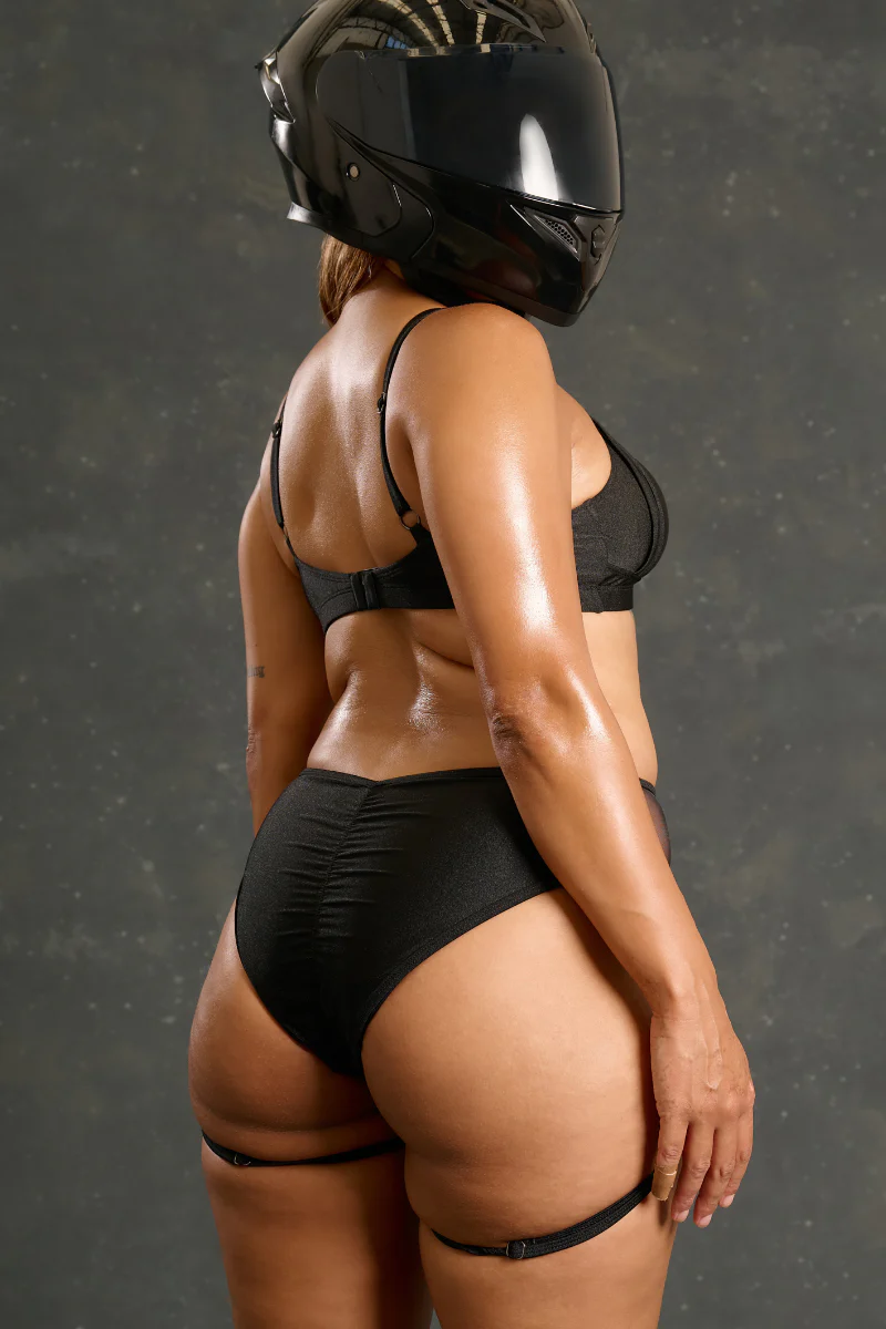 CXIX Axle High Waisted Garter Bottoms - Nitro Noir - Image 2