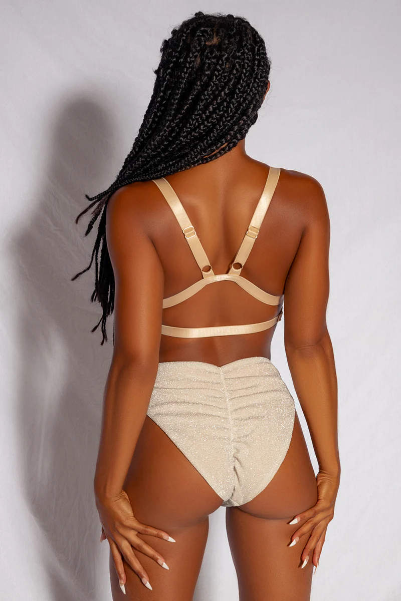 CXIX Cora High Waisted Bottoms - Champagne - Image 2
