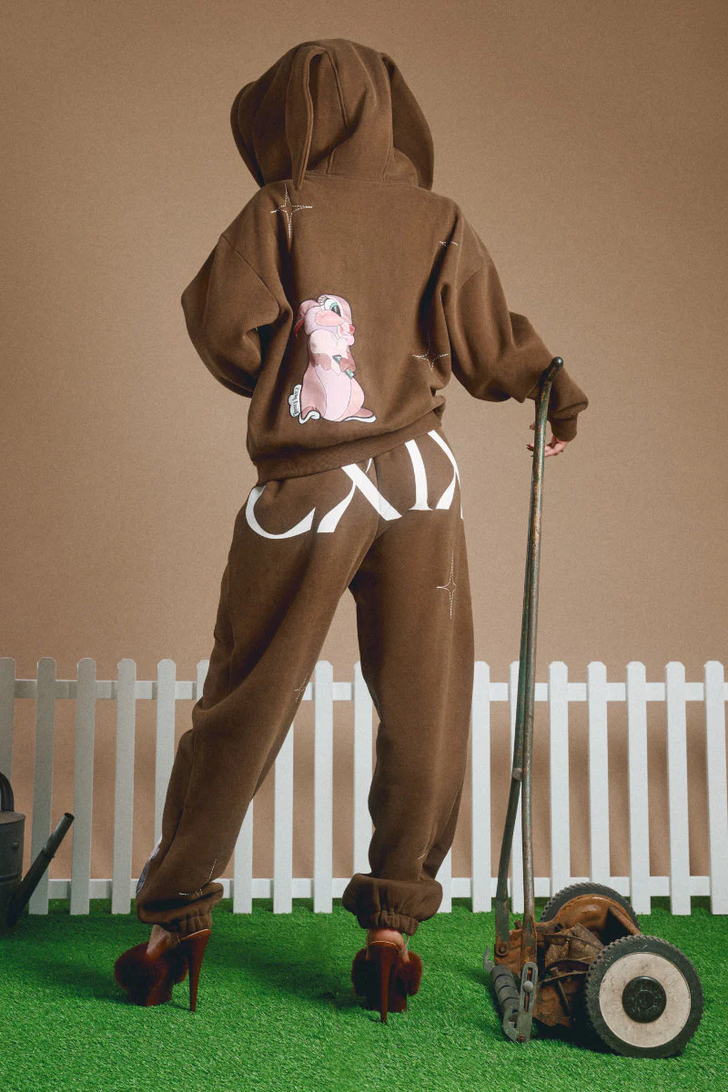 CXIX Creatures In The Club: Blessed Bunz Sweatpants - Chocolate - Image 2