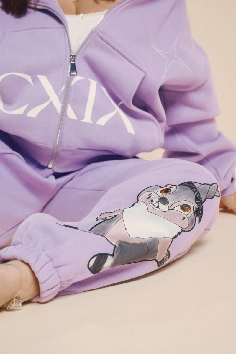 CXIX Creatures In The Club: Blessed Bunz Sweatpants - Purple - Image 3