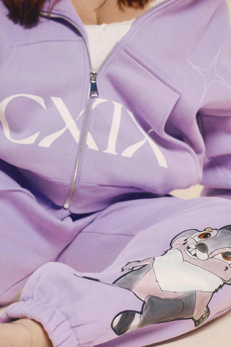 CXIX Creatures in the Club: Honey Bunz Zip Hoodie - Purple - Image 6