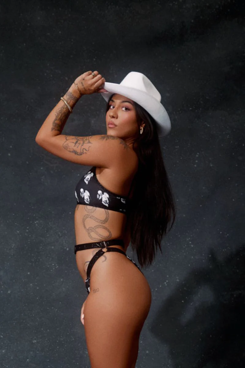CXIX Cupids Got A Gun Buckle Up Bottoms - Black - Image 3