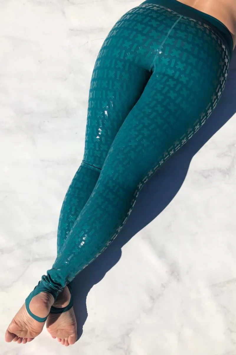 CXIX Gecko Grip Leggings - Teal - Image 5
