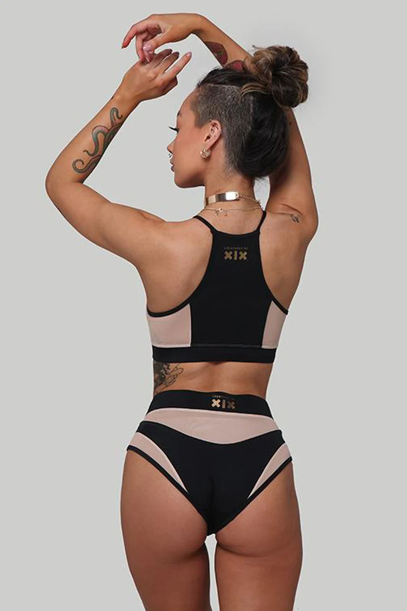 CXIX I S I S Goddess Bottoms - Black with Sand Mesh - Image 5
