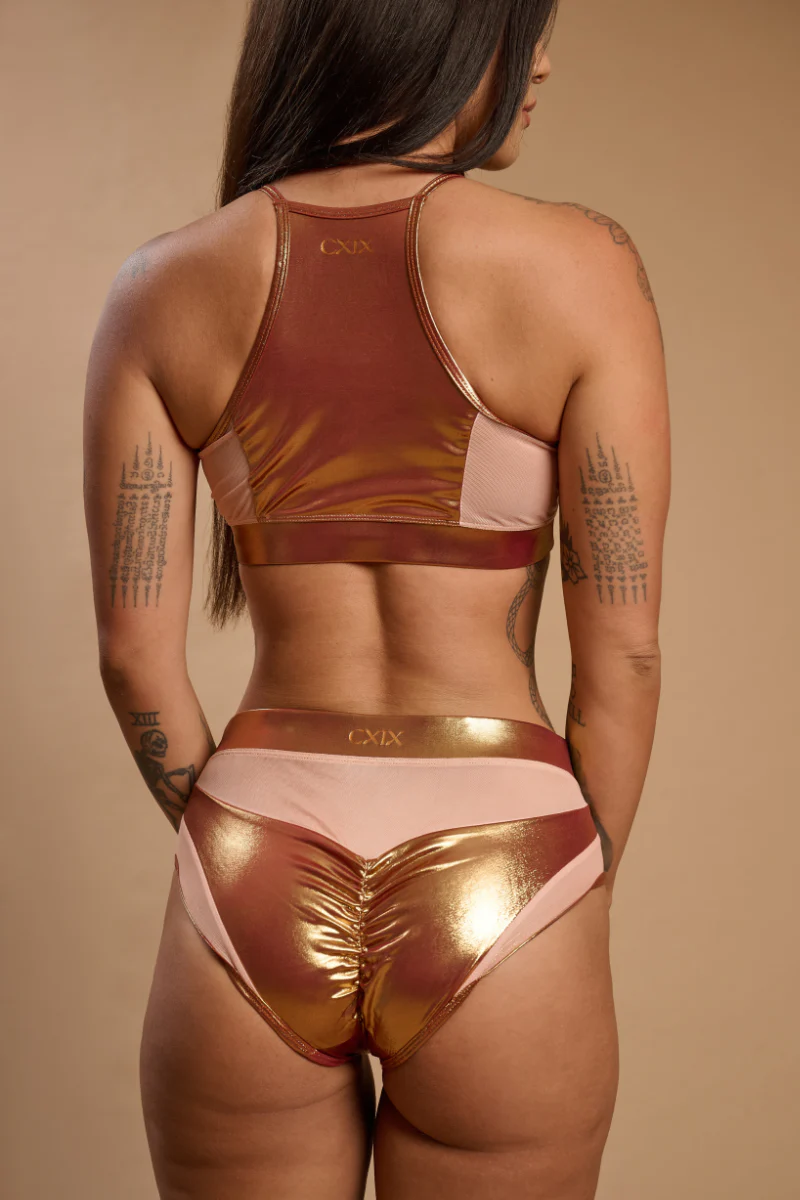 CXIX I S I S Goddess Bottoms - Phoenix Gold with Sand Mesh - Image 2
