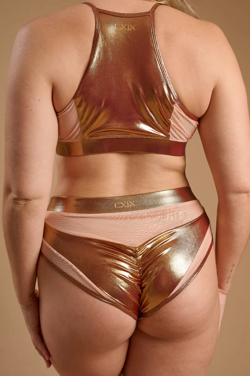 CXIX I S I S Goddess Bottoms - Phoenix Gold with Sand Mesh - Image 4