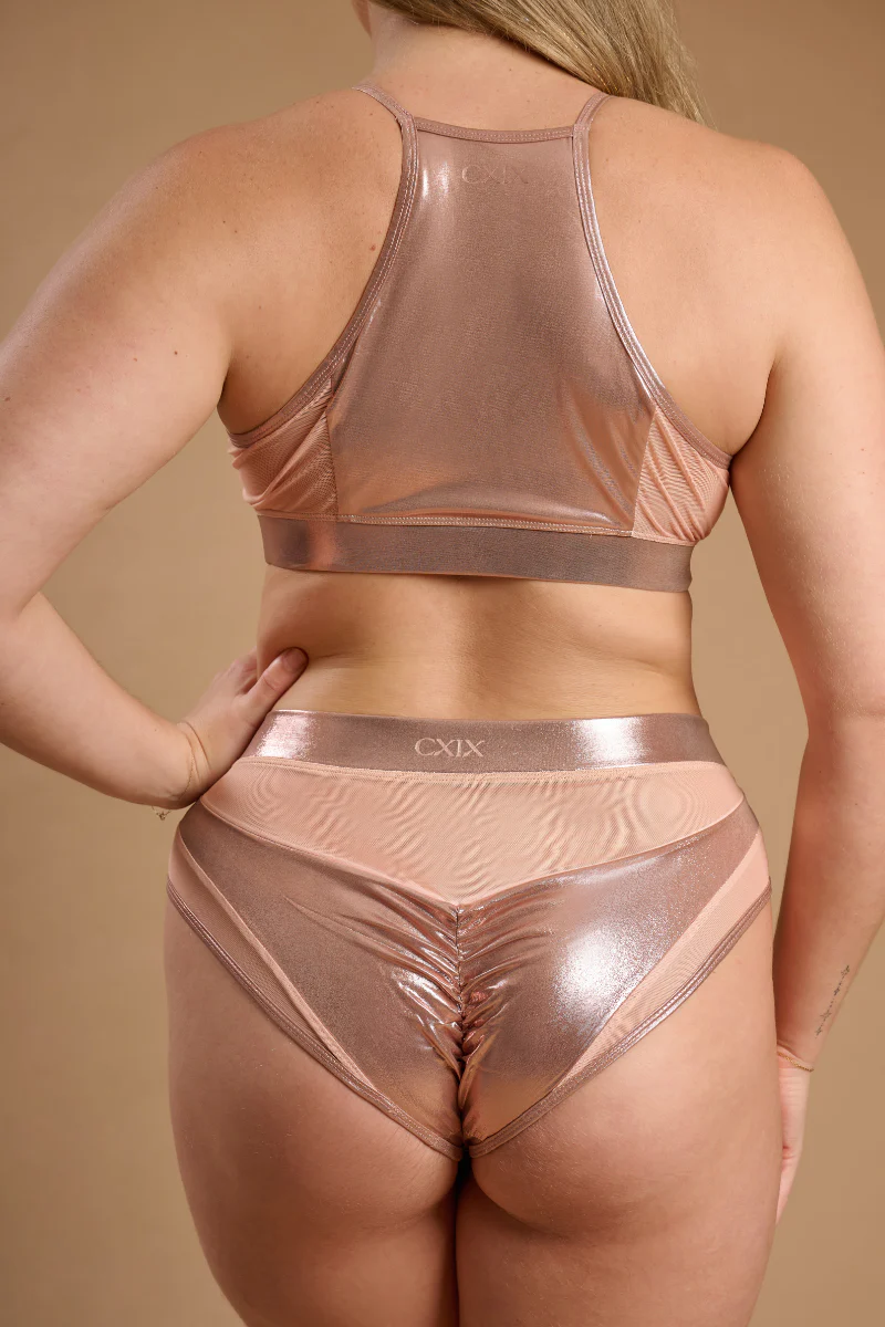 CXIX I S I S Goddess Bottoms - Rose Gold with Sand Mesh - Image 5