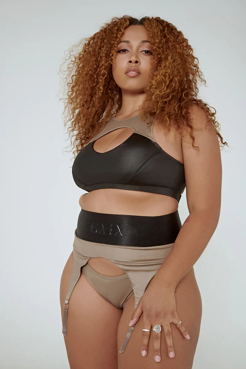 CXIX Snatched Garter Bottoms - Mink - Image 2