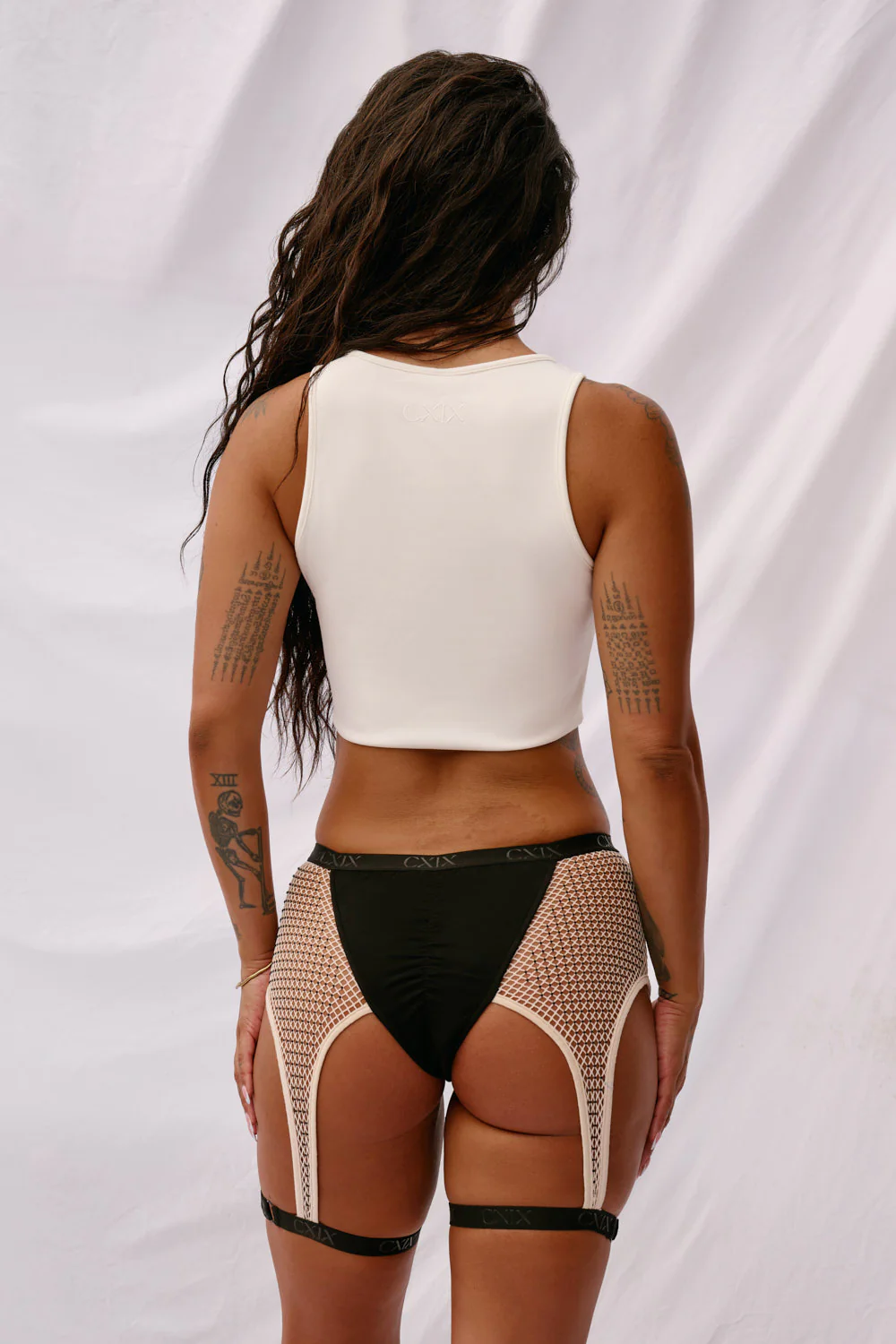 CXIX XX Top Decade Edition - White with Black Rhinestones - Image 2
