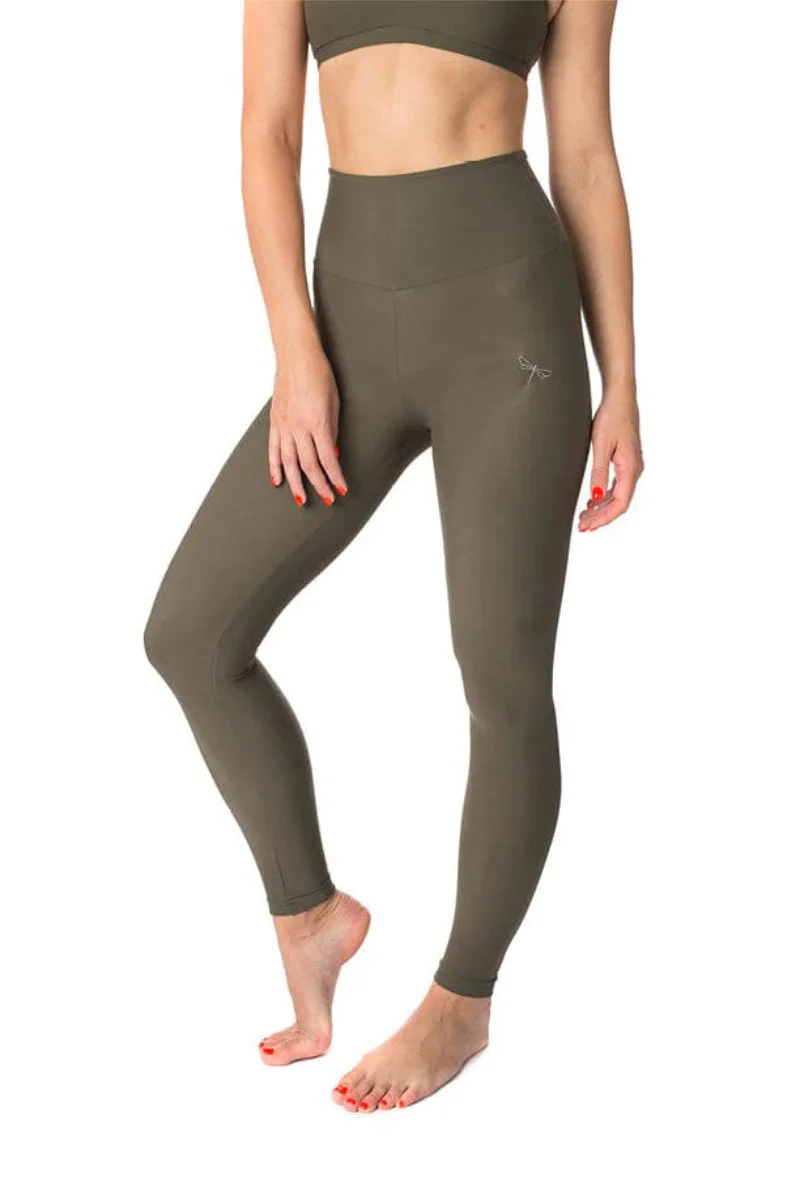 Dragonfly Adele Leggings - Khaki - Image 3