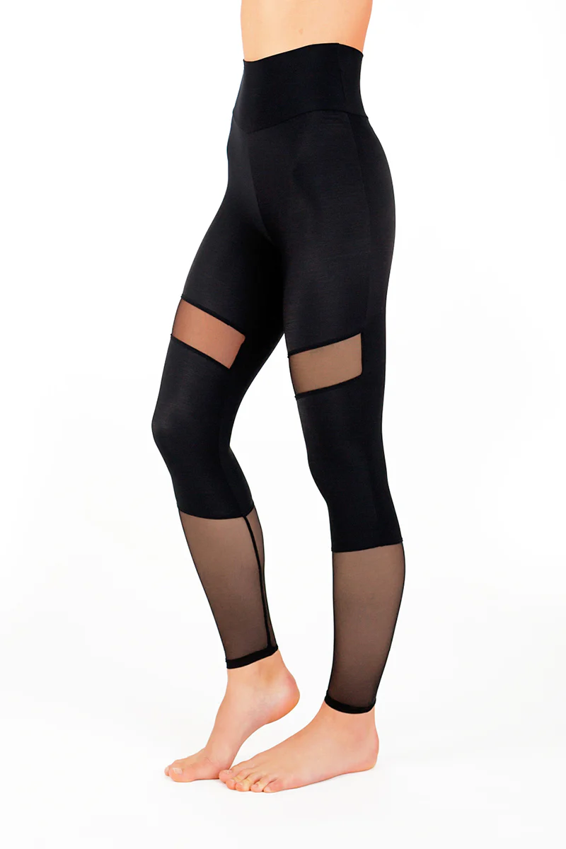 Dragonfly Barbara Leggings - Black Mesh - Image 5