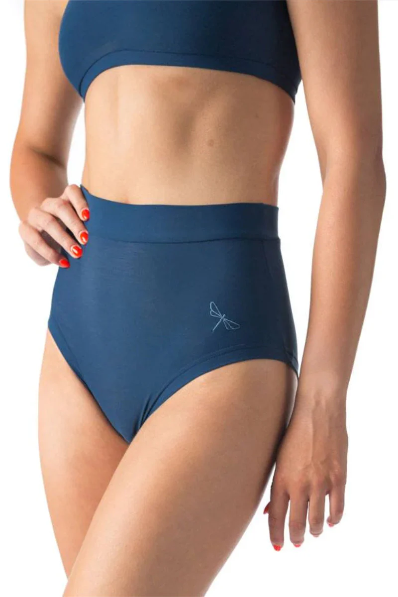 Dragonfly Lola High-Waisted Shorts - Petrol - Image 3