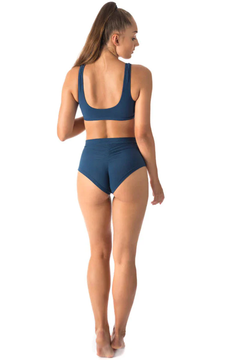 Dragonfly Lola High-Waisted Shorts - Petrol - Image 6