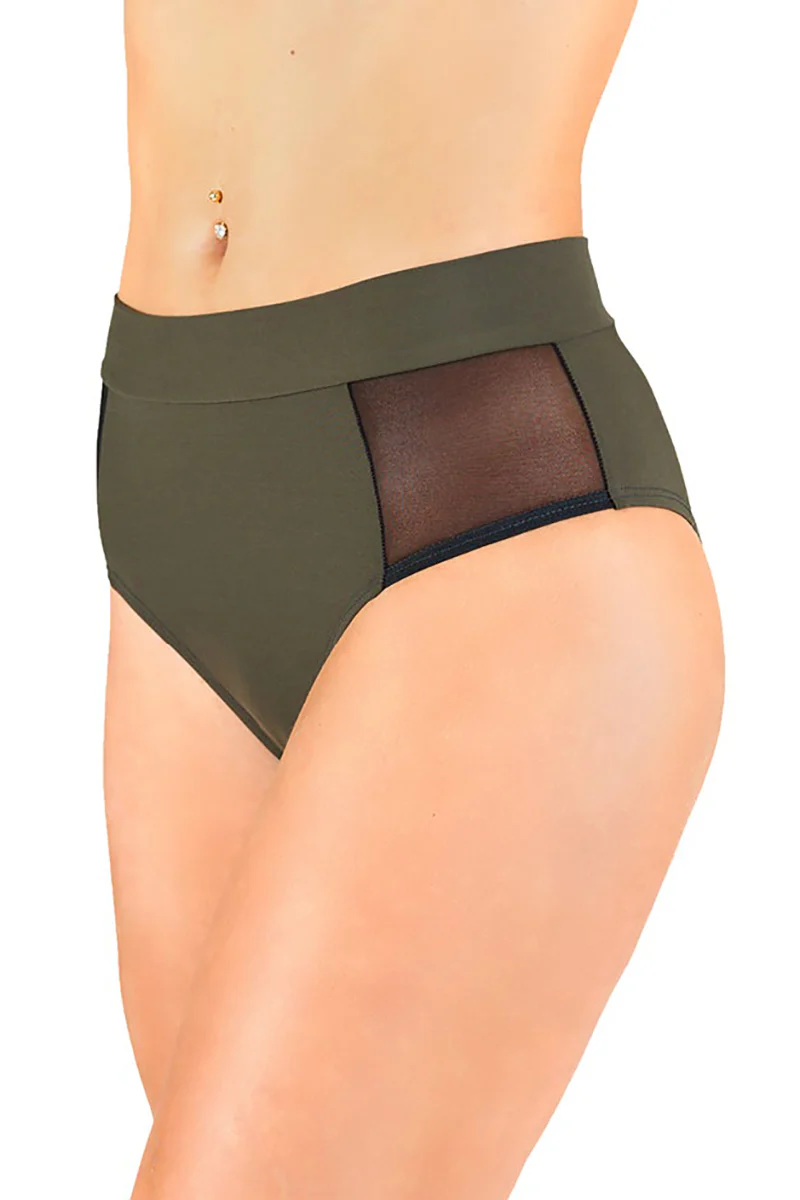 Dragonfly Molly Shorts - Khaki Mesh - Image 4