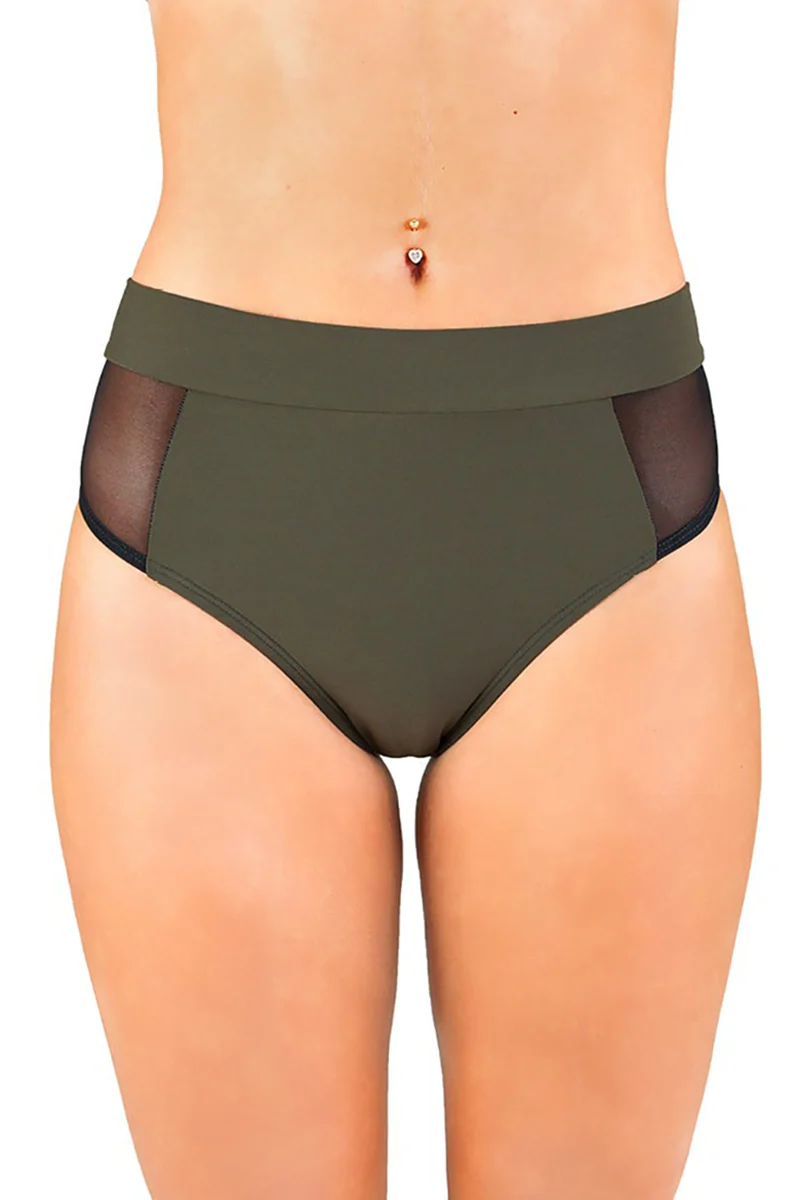 Dragonfly Molly Shorts - Khaki Mesh - Image 6