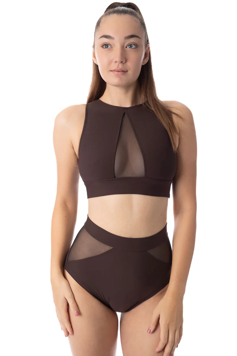 Dragonfly Monica Mesh Shorts - Espresso - Image 3