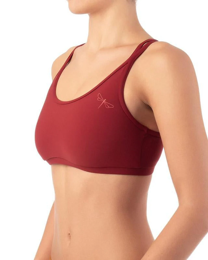 Dragonfly Nicole Top - Burgundy - Image 4