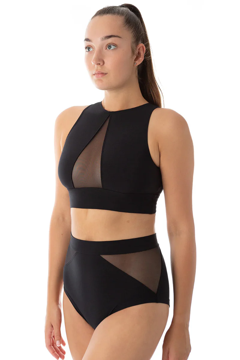 Dragonfly Rachel Sports Bra - Black Mesh