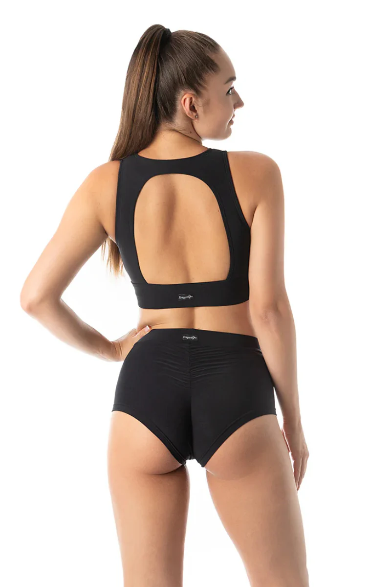 Dragonfly Rachel Sports Bra - Black Mesh - Image 2