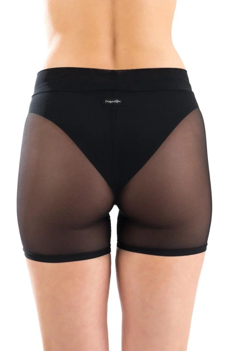 Dragonfly Zoe Shorts - Black Mesh - Image 2