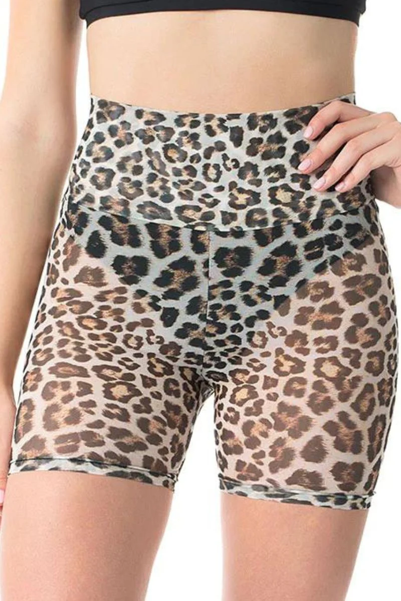 Dragonfly Zoe Shorts - Leopard Mesh - Image 6