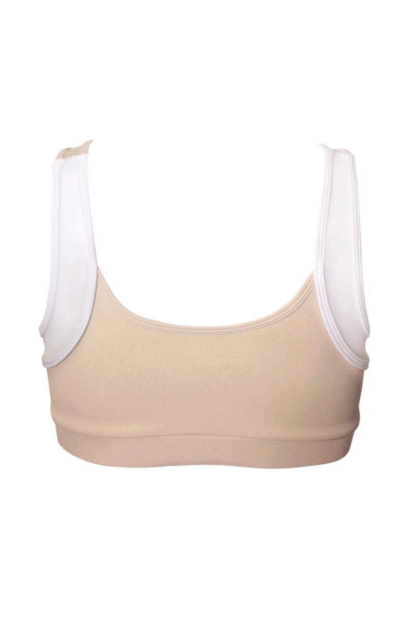 Hamade Activewear Asymmetric Top - Beige - Image 6
