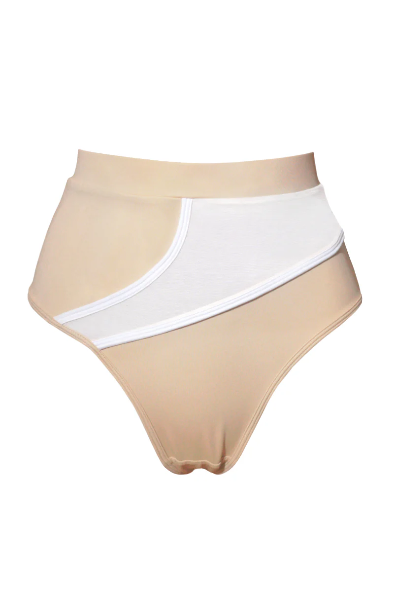 Hamade Activewear High Cut Bottoms - Beige - Image 5