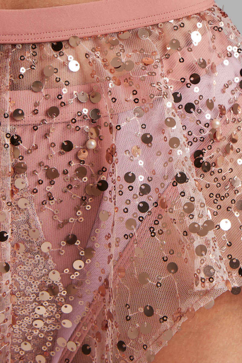 Harna Sparkling Flowy Shorts - Powder Pink - Image 4
