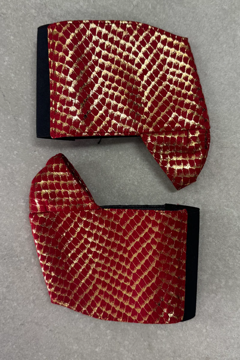 Hella Heels Classique 8inch Boot Protector - Khaleesi Red & Gold - Image 2