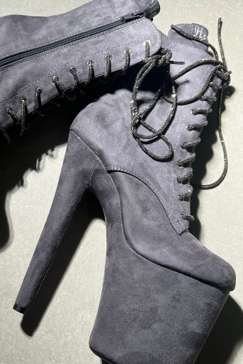 Hella Heels Diamonte Shoe Laces - Dark - Image 5