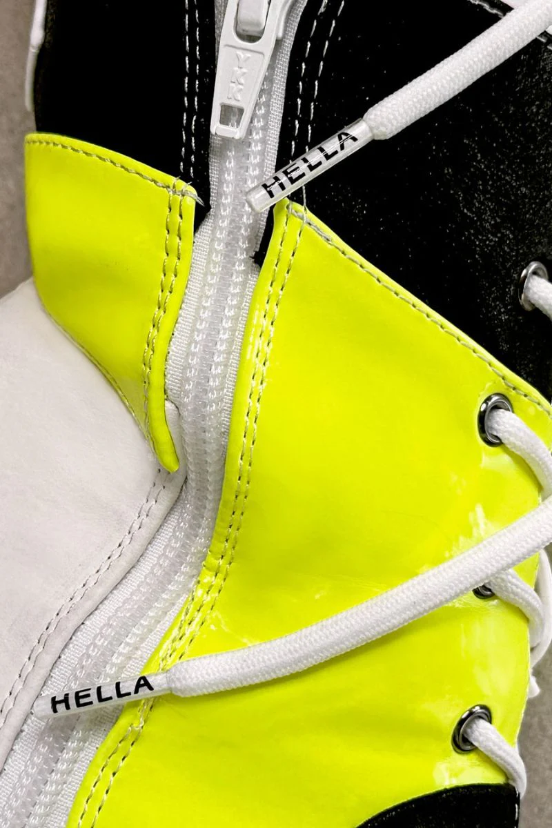 Hella Heels EmpireKicks 7inch Ankle Boots - Atomic Neon Yellow - Image 5