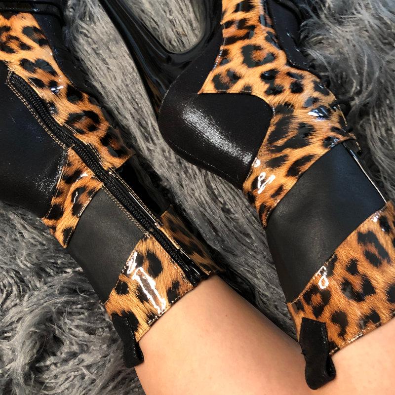 Hella Heels EmpireKicks 8inch Boots - Black - Image 7