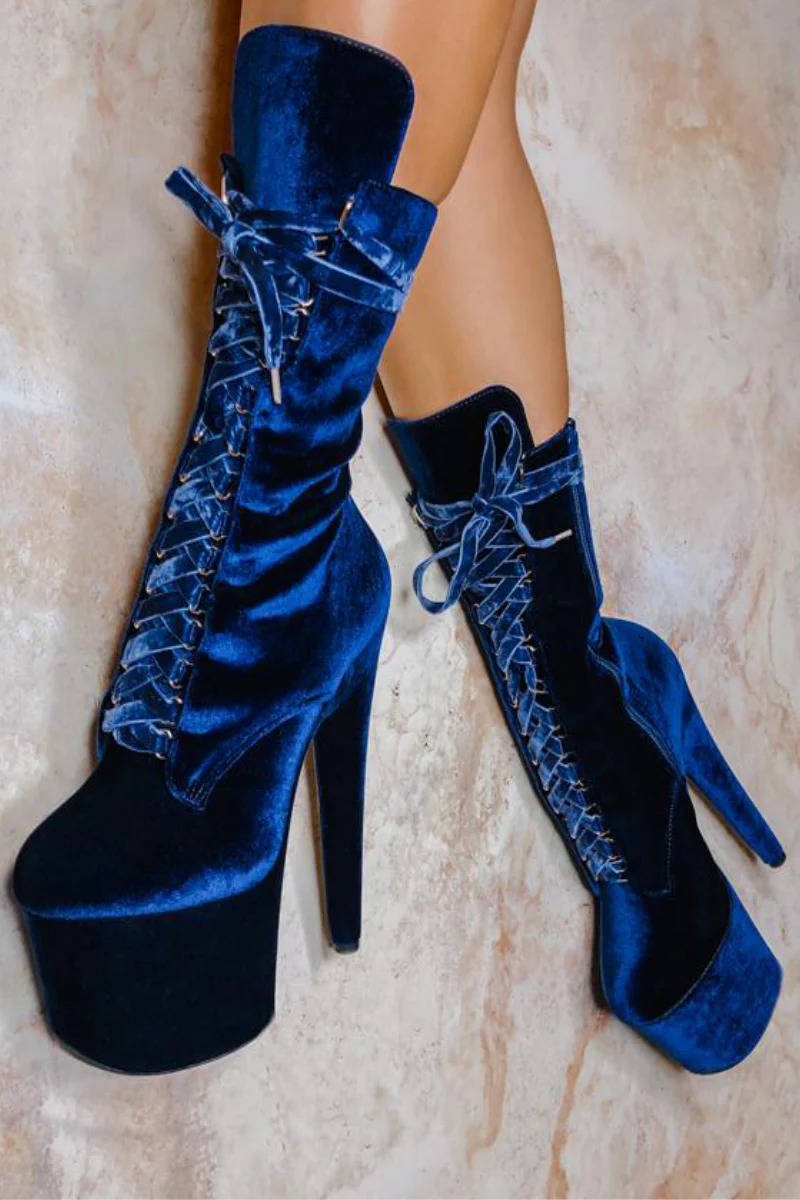 Hella Heels High BabyDoll 7inch Boots - Old Money - Image 2