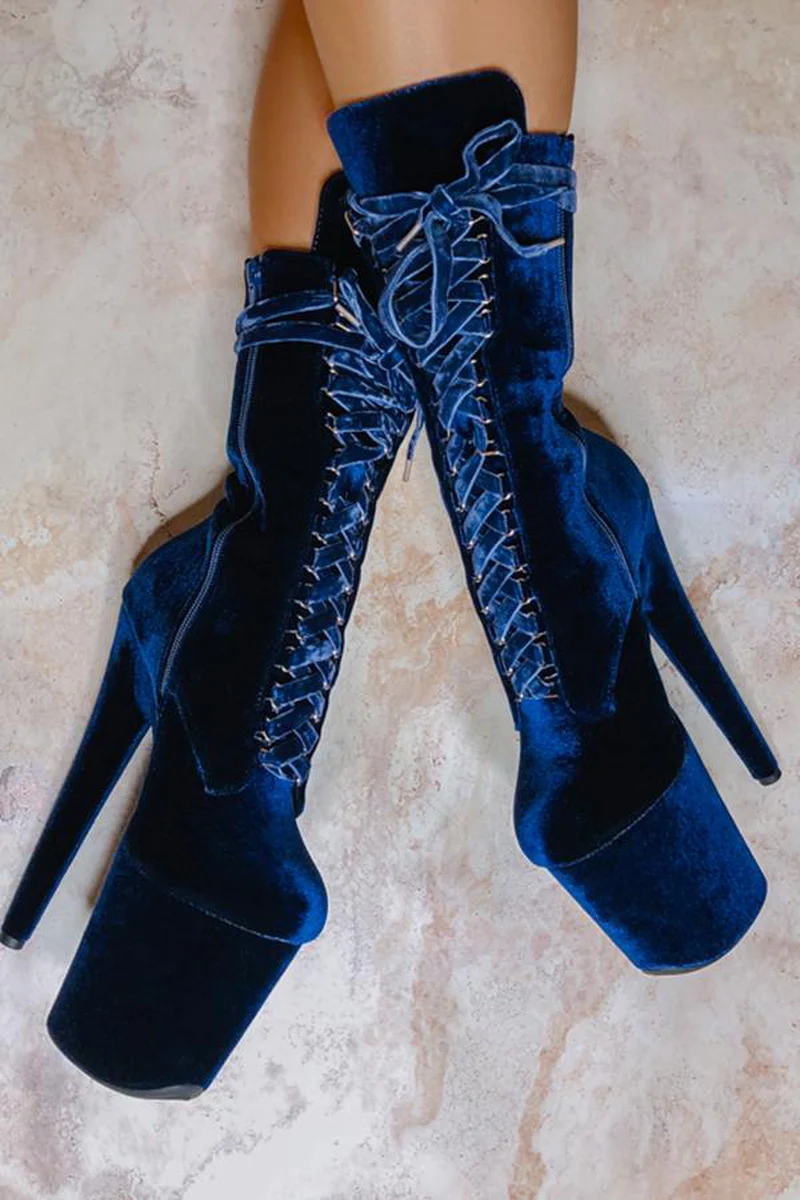 Hella Heels High BabyDoll 8inch Boots - Old Money - Image 3