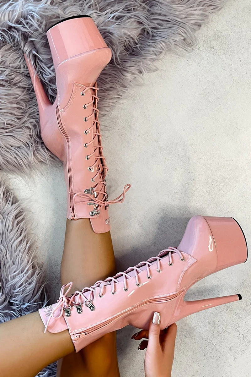 Hella Heels LipKit 7inch Boots - Candy Shop (UK2 ONLY) - Image 2