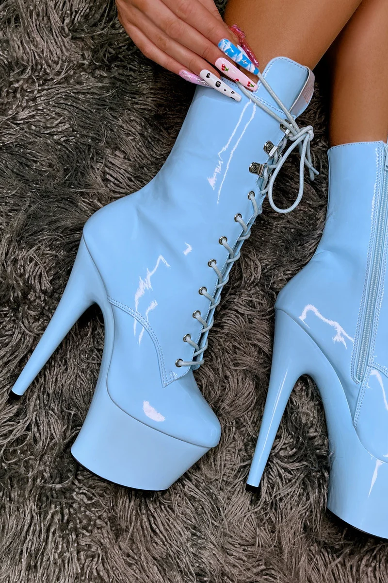 Hella Heels LipKit 7inch Boots - Sky High - Image 2