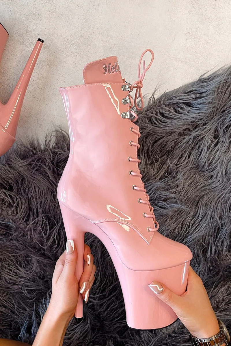 Hella Heels LipKit 8inch Boots - Candy Shop - Image 3