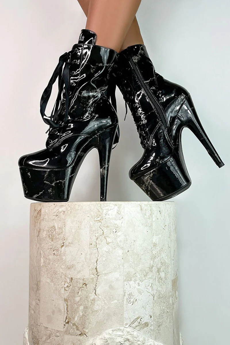 Hella Heels Renaissance 7inch Boots - Confession (UK2 ONLY) - Image 2