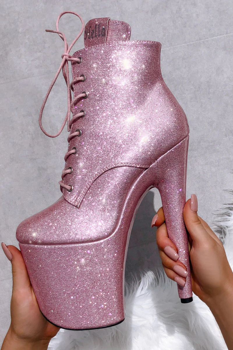 Hella Heels The Glitterati 8inch Ankle Boots - Sugarbaby - Image 2