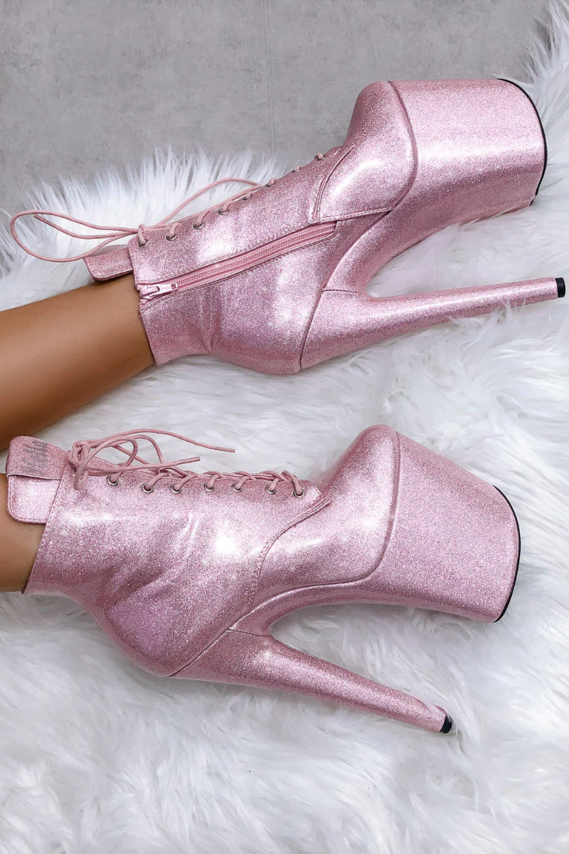 Hella Heels The Glitterati 8inch Ankle Boots - Sugarbaby - Image 4