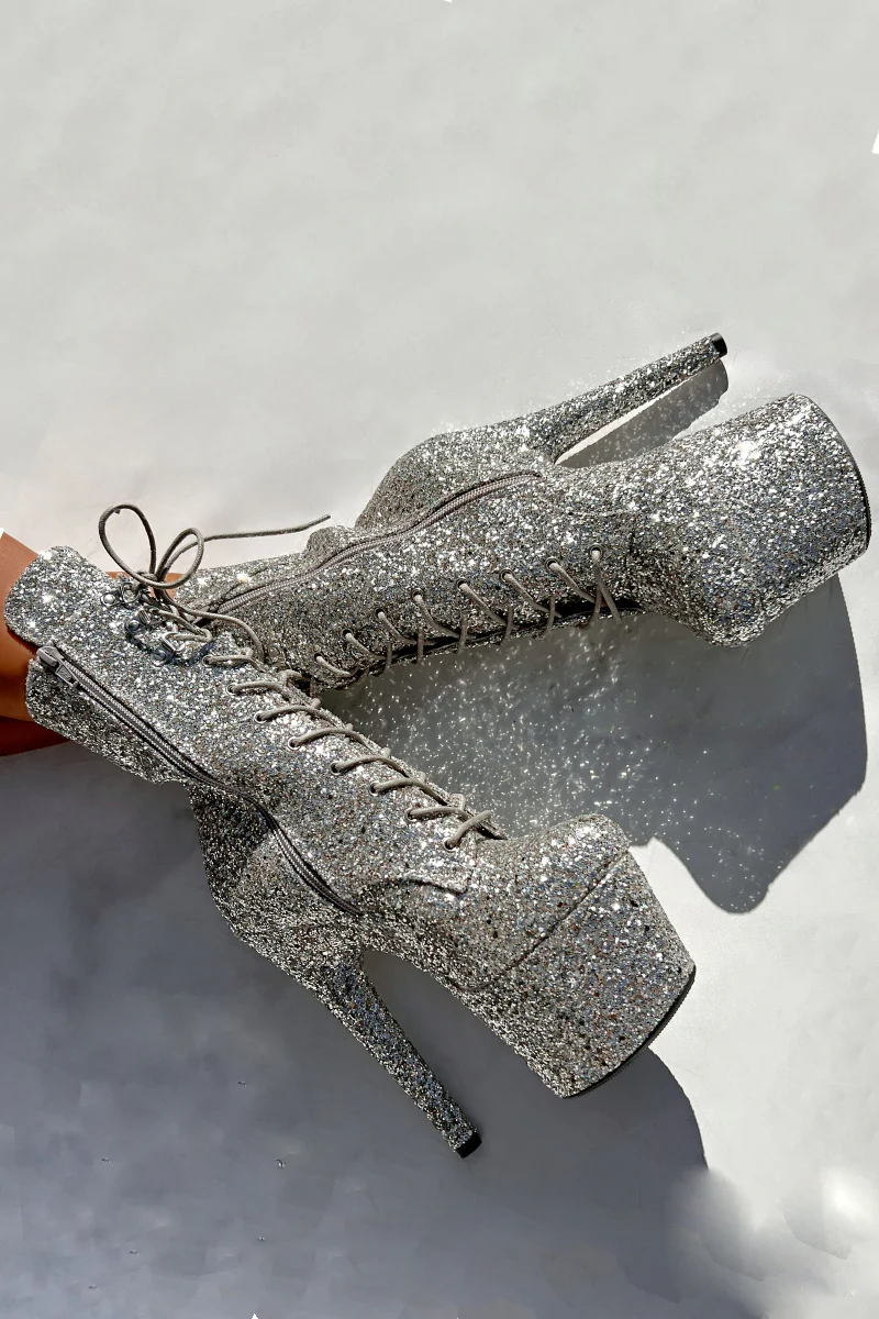 Hella Heels The Glitterati XTRA 7inch Boots -  Monroe - Image 3