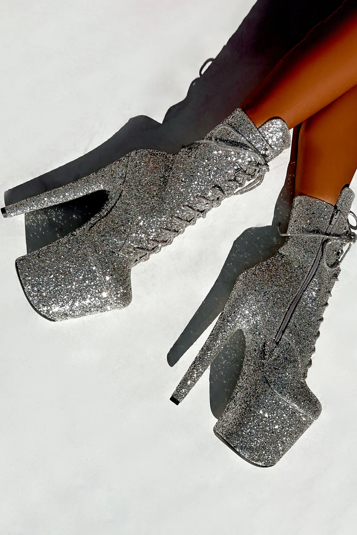 Hella Heels The Glitterati XTRA 8inch Boots - Monroe - Image 3