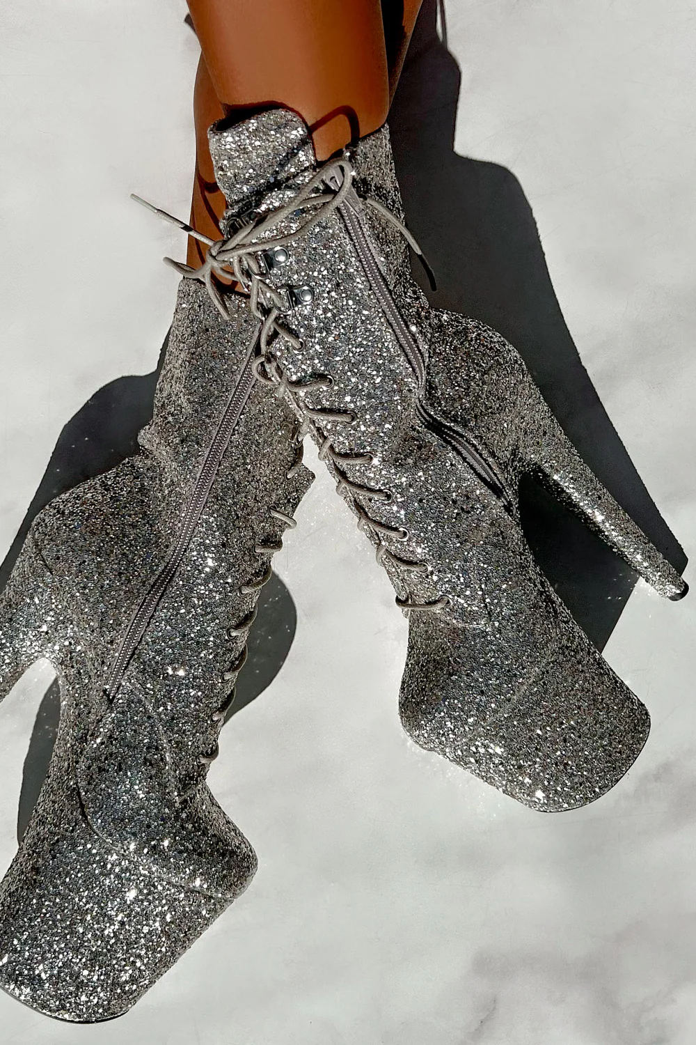 Hella Heels The Glitterati XTRA 8inch Boots - Monroe - Image 4