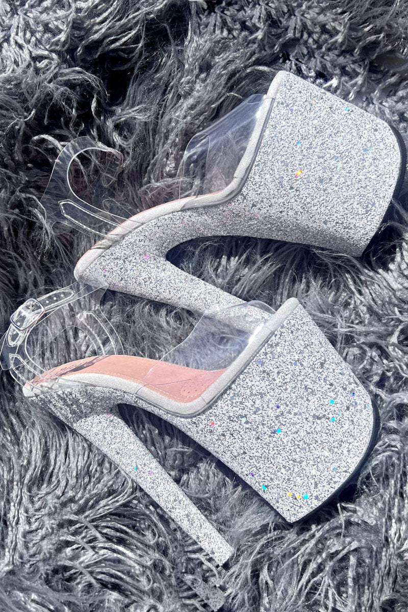 Hella Heels The Glitterati XTRA 8inch Classic Stilettos - Fairy Dust - Image 4