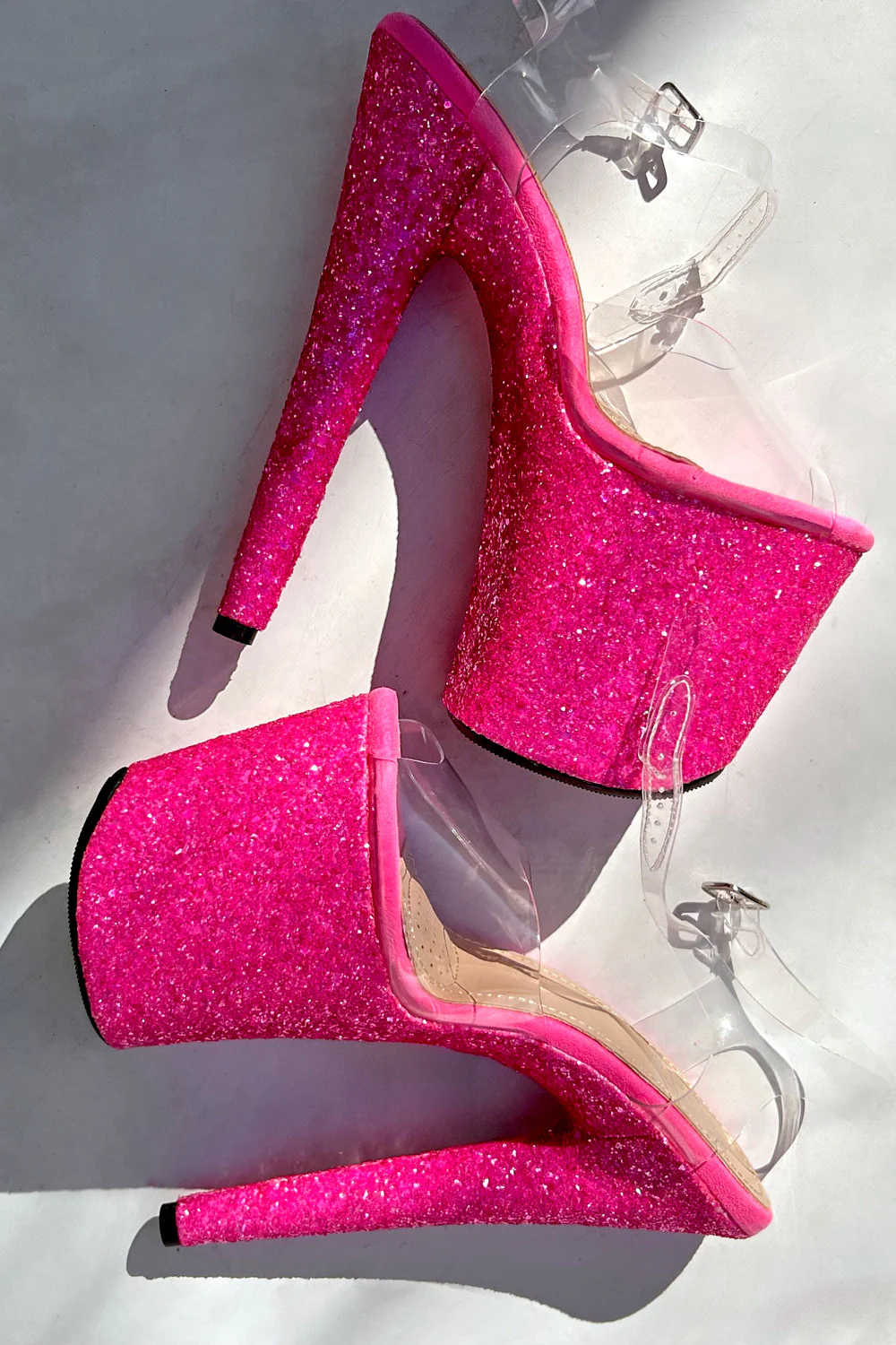 Hella Heels The Glitterati XTRA 8inch Classic Stilettos - Kitty Pink - Image 6